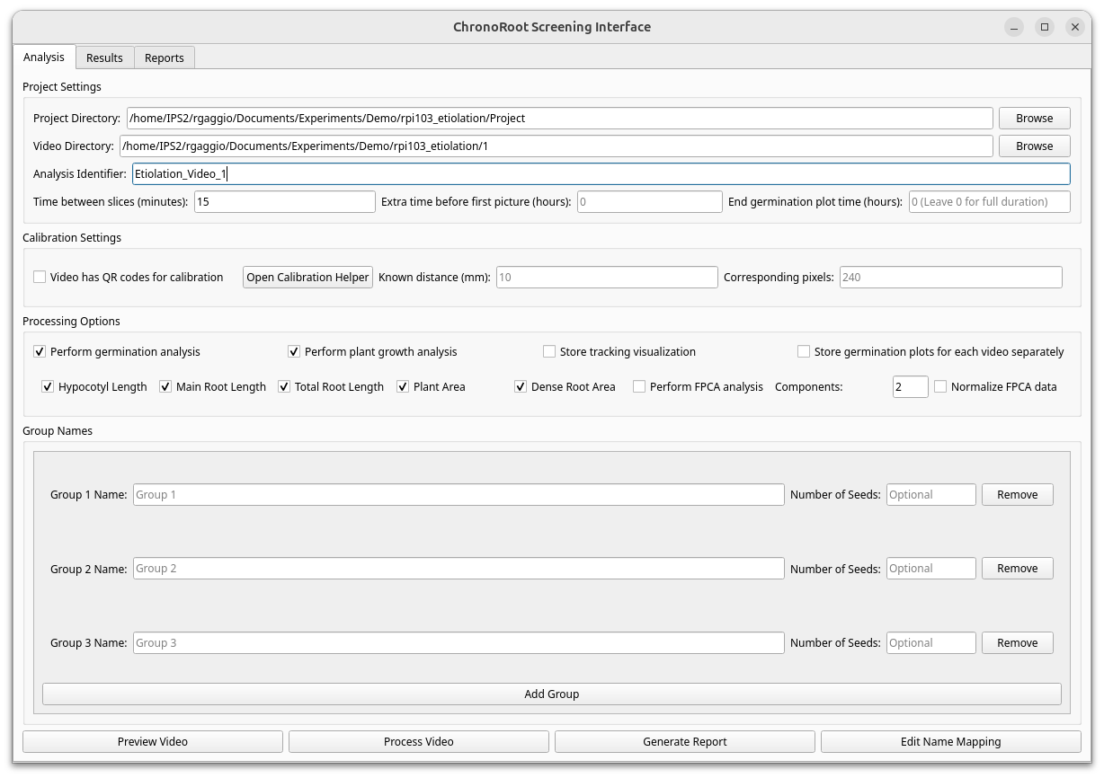 Screening Interface Getting Started