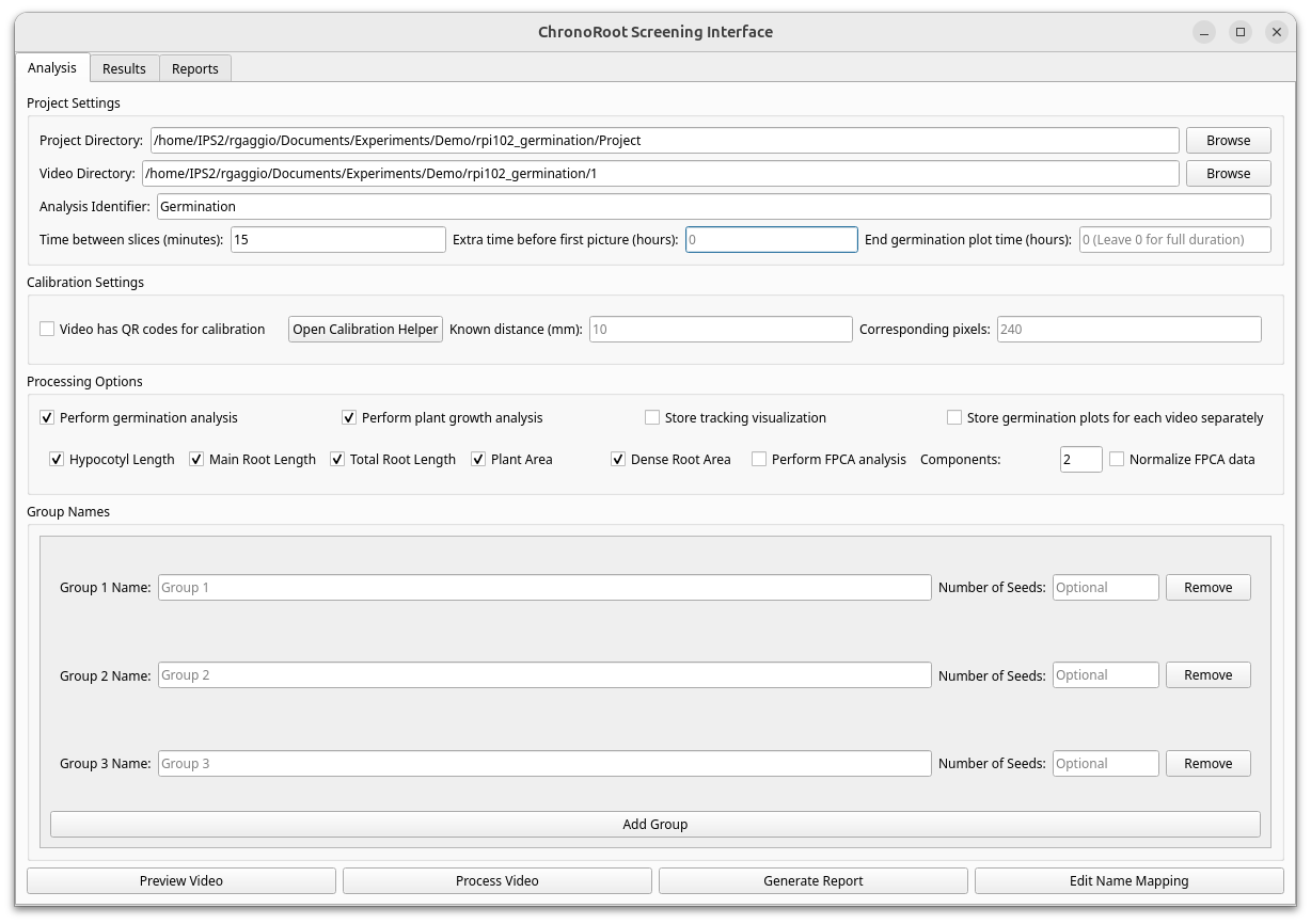 Screening Interface Getting Started