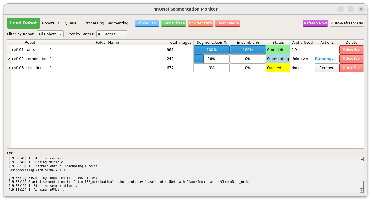 Segmentation Interface Queue progress